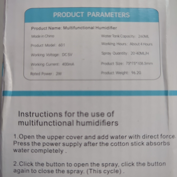 Mini Humidifier - Picture 10 of 10